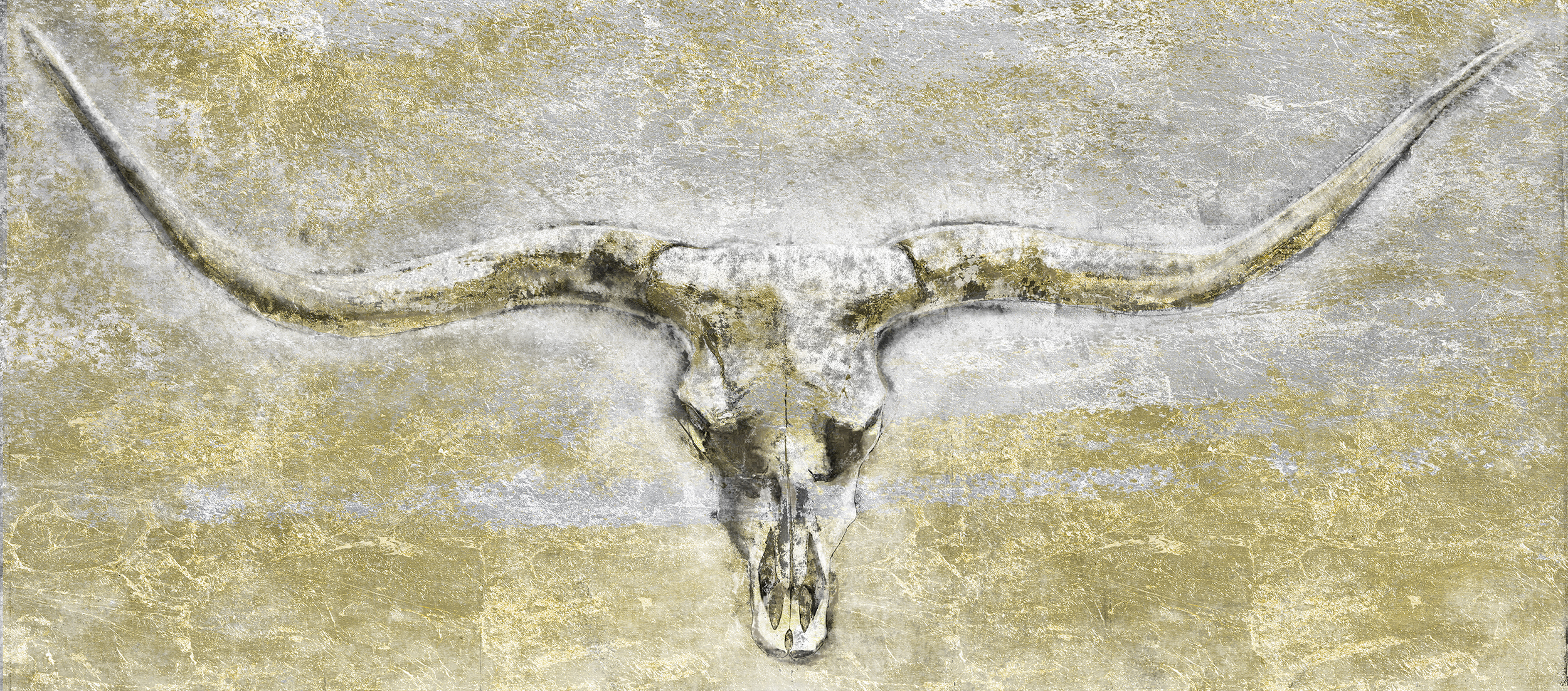 Longhorn skull artwork
